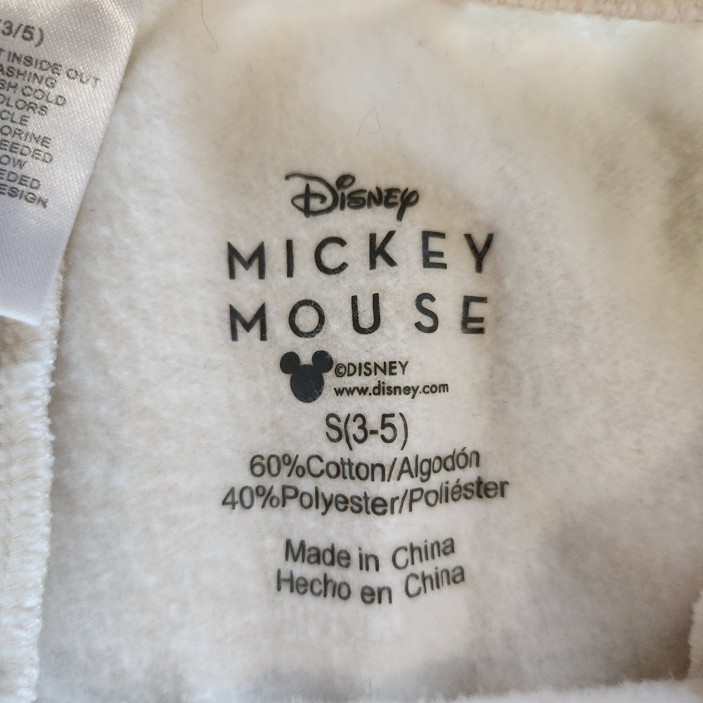 Disney cream Mickey Mouse Joggers Size Small Like new "never out of style" - Picture 2 of 10